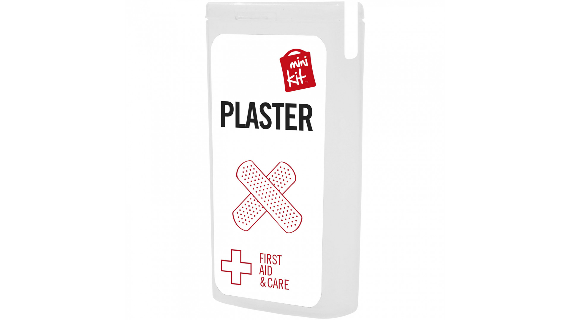Pflasterbox Care Card mit Werbeaufdruck als Streuartikel